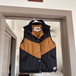 Northface two tone vest, vintage styled
